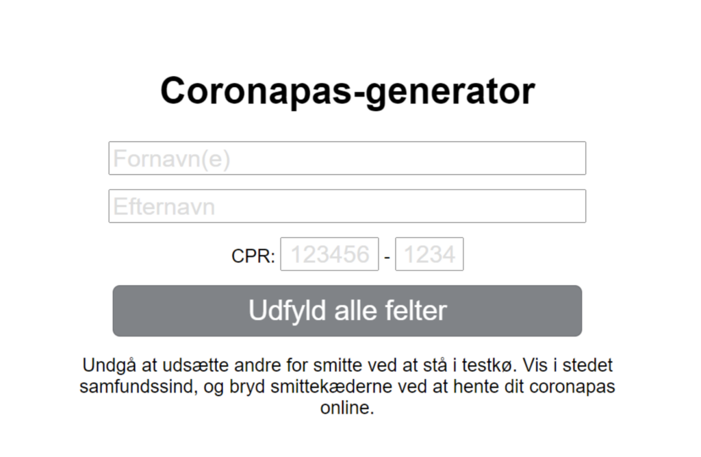 Hjemmesider gør det muligt at lave falske coronapas og ...